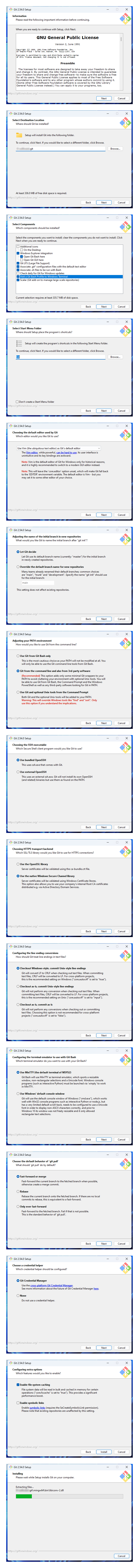 安装 Windows 版本的 Git